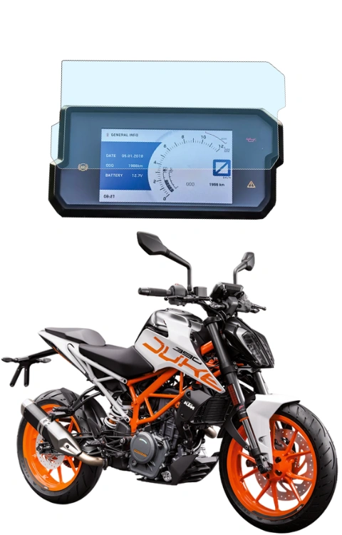 Screen Protector Compatible with KTM Duke 390 BS6 New Model